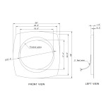 HALO LED MIRROR 28X28 30K