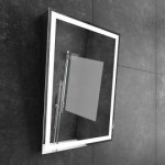 ADIRA LED MIRROR 24X32 60K BLACK