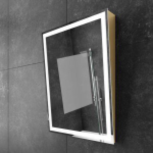 ADIRA LED MIRROR 24X32 60K GOLD