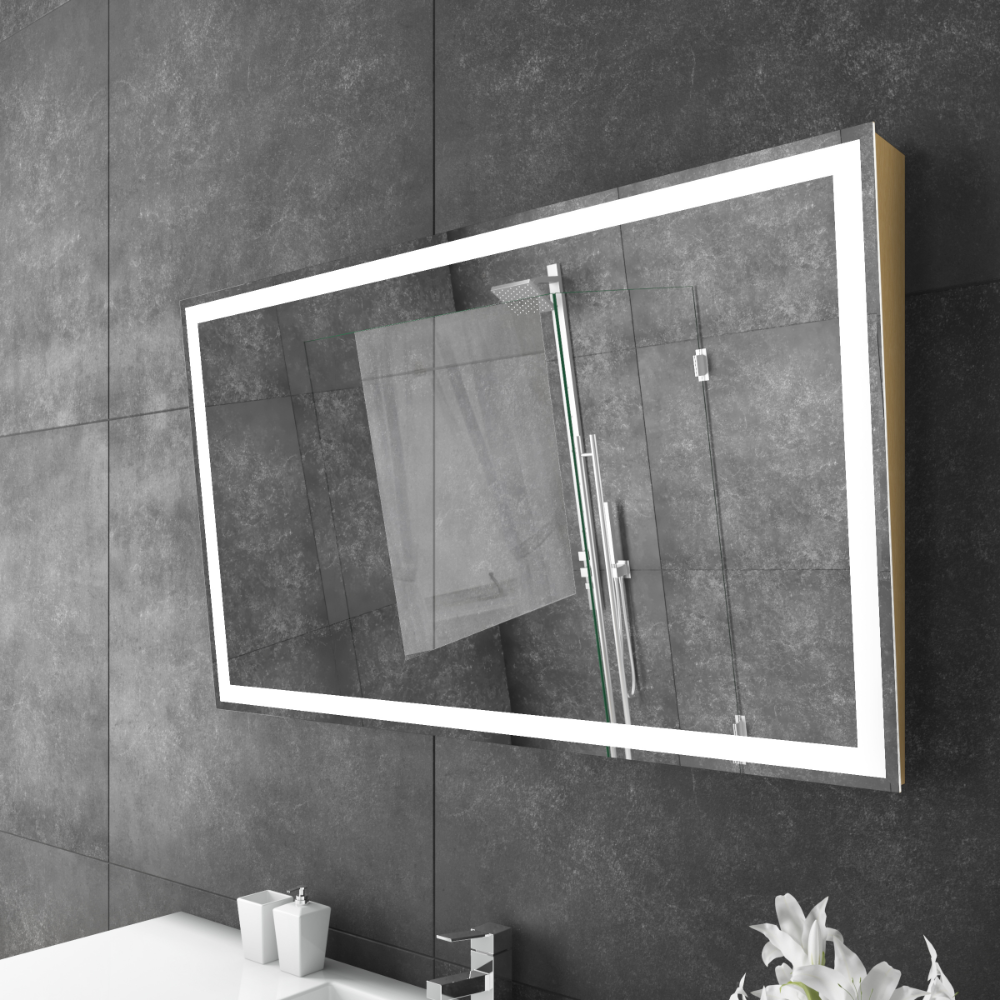 ADIRA LED MIRROR 48X28 30K GOLD