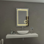 AURORA LED MIRROR 24X32 30K SILVER