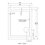 AURORA LED MIRROR 24X32 30K SILVER