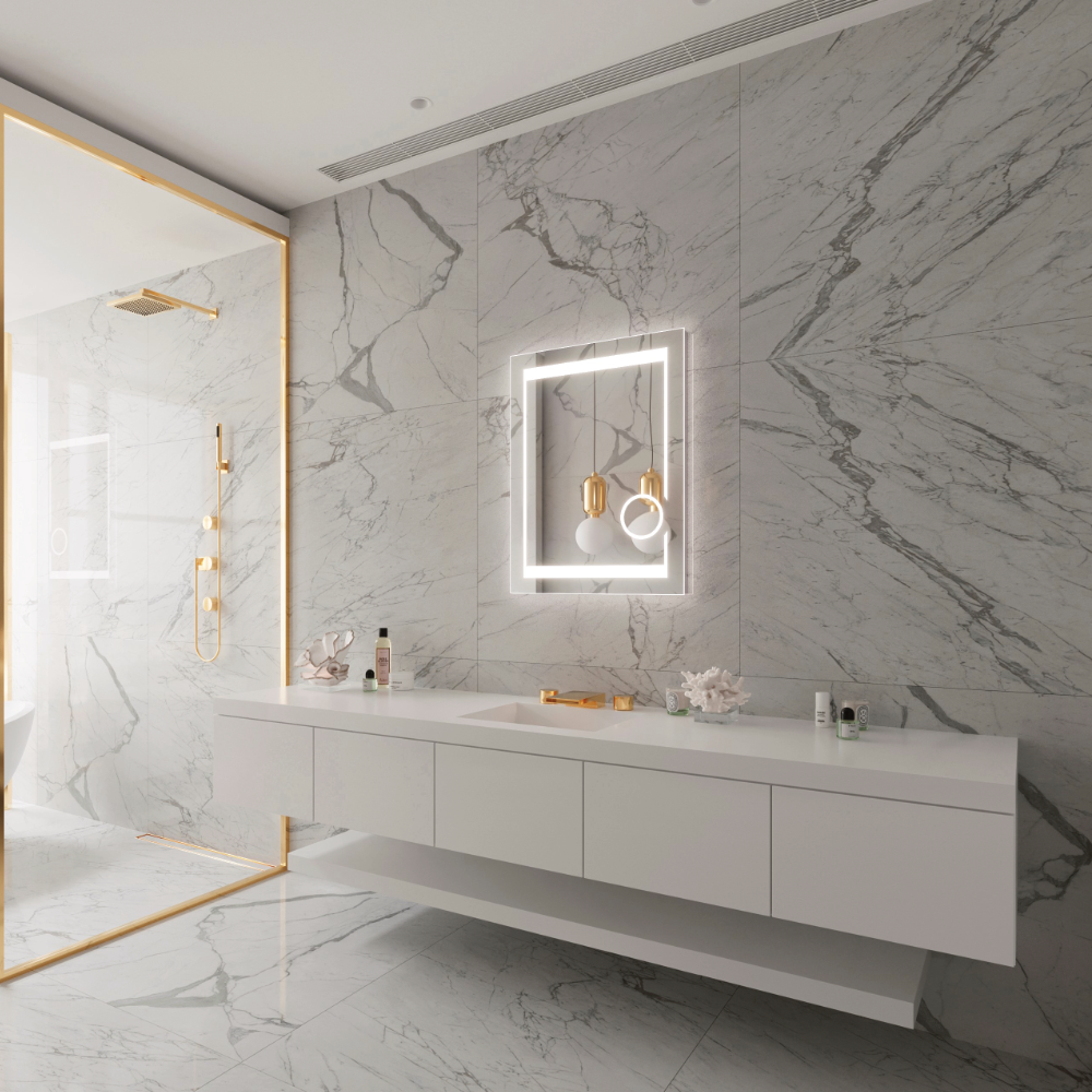 AURORA LED MIRROR 24X32 30K SILVER