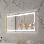 AURORA LED MIRROR 48X28 30K SILVER