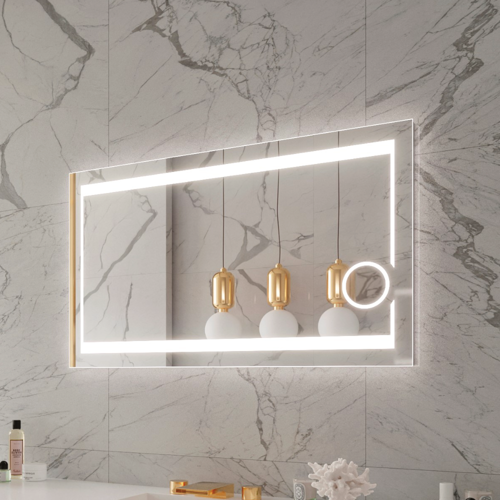 AURORA LED MIRROR 48X28 60K SILVER
