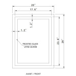 HARMONY LED MIRROR 20X26 60K