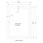 HARMONY LED MIRROR 24X32 60K