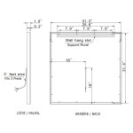 HARMONY LED MIRROR 32X32 60K