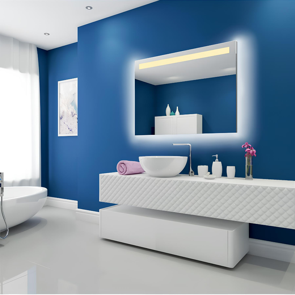 CLASSIC ILLUMINATED LED MIRROR 28X32 30K SILVER