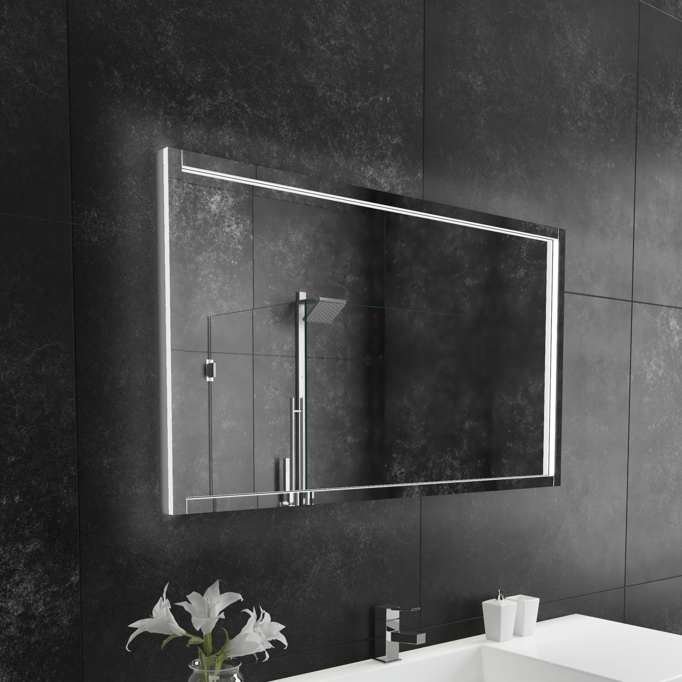 FLORE LED MIRROR 48X28 60K