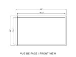 FLORE LED MIRROR 48X28 60K