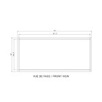 FLORE LED MIRROR 70X32 60K