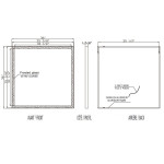 GALAXY LED MIRROR 36X36 60K