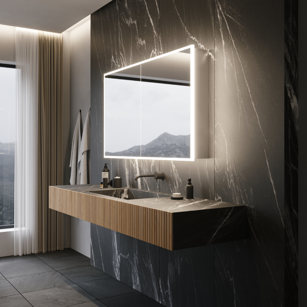 GALAXY CABINET LED MIRROR 48X28 60K