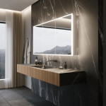 GALAXY CABINET LED MIRROR 60X28 30K