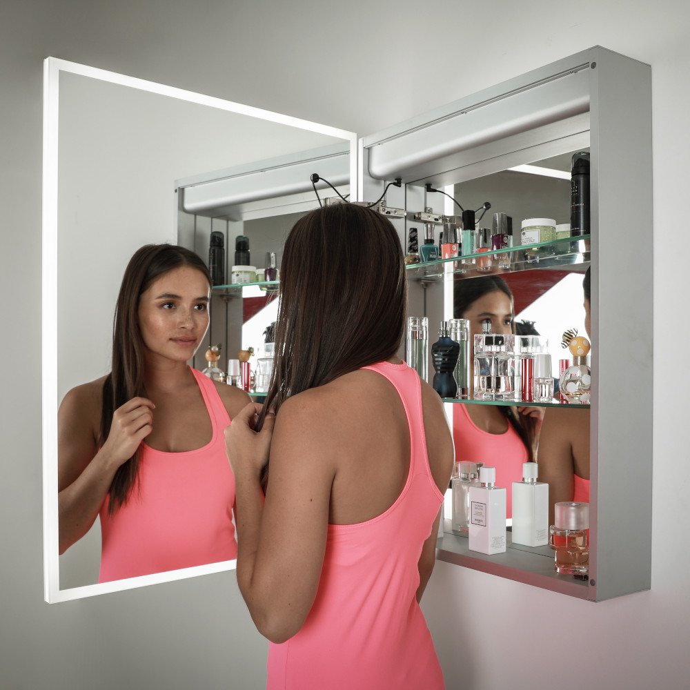 GALAXY CABINET LED MIRROR 60X28 30K