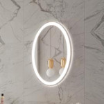 GALAXY OVAL LED MIRROR 24X36 30K
