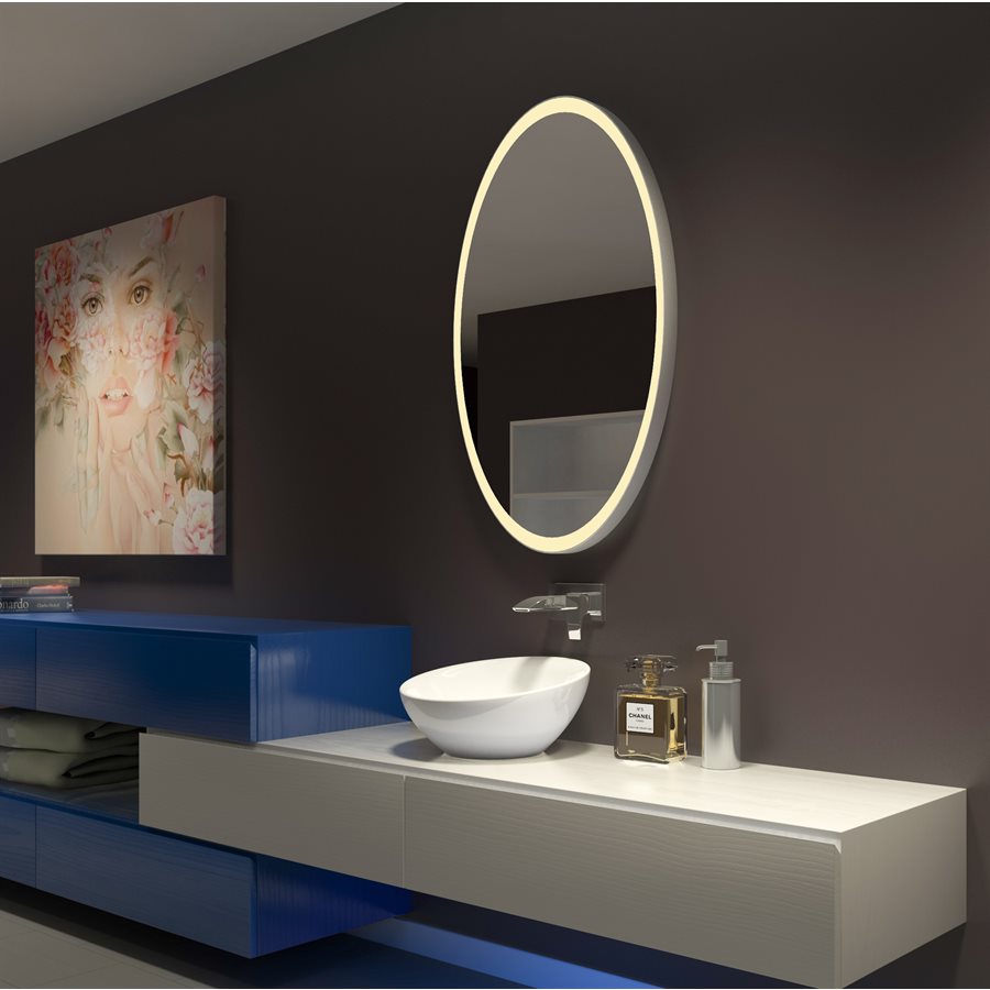 GALAXY OVAL LED MIRROR 30X48 30K