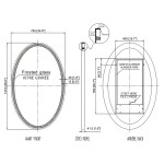 GALAXY OVAL LED MIRROR 30X48 30K