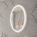 GALAXY OVAL LED MIRROR 30X48 60K