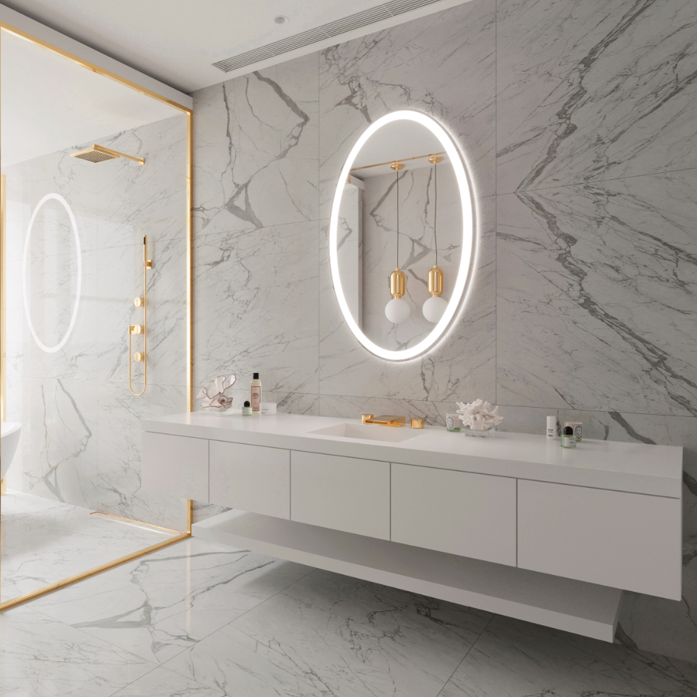 GALAXY OVAL LED MIRROR 30X48 60K