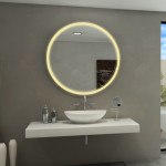 GALAXY ROUND LED MIRROR 40X40 30K