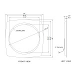 HALO LED MIRROR 40X40 30K