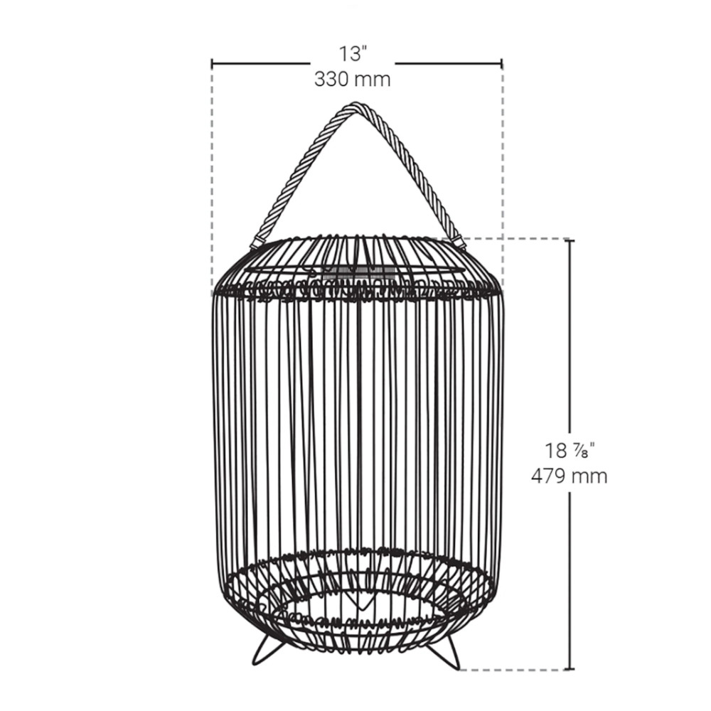 19'' TULUM SOLAR LED LIGHT