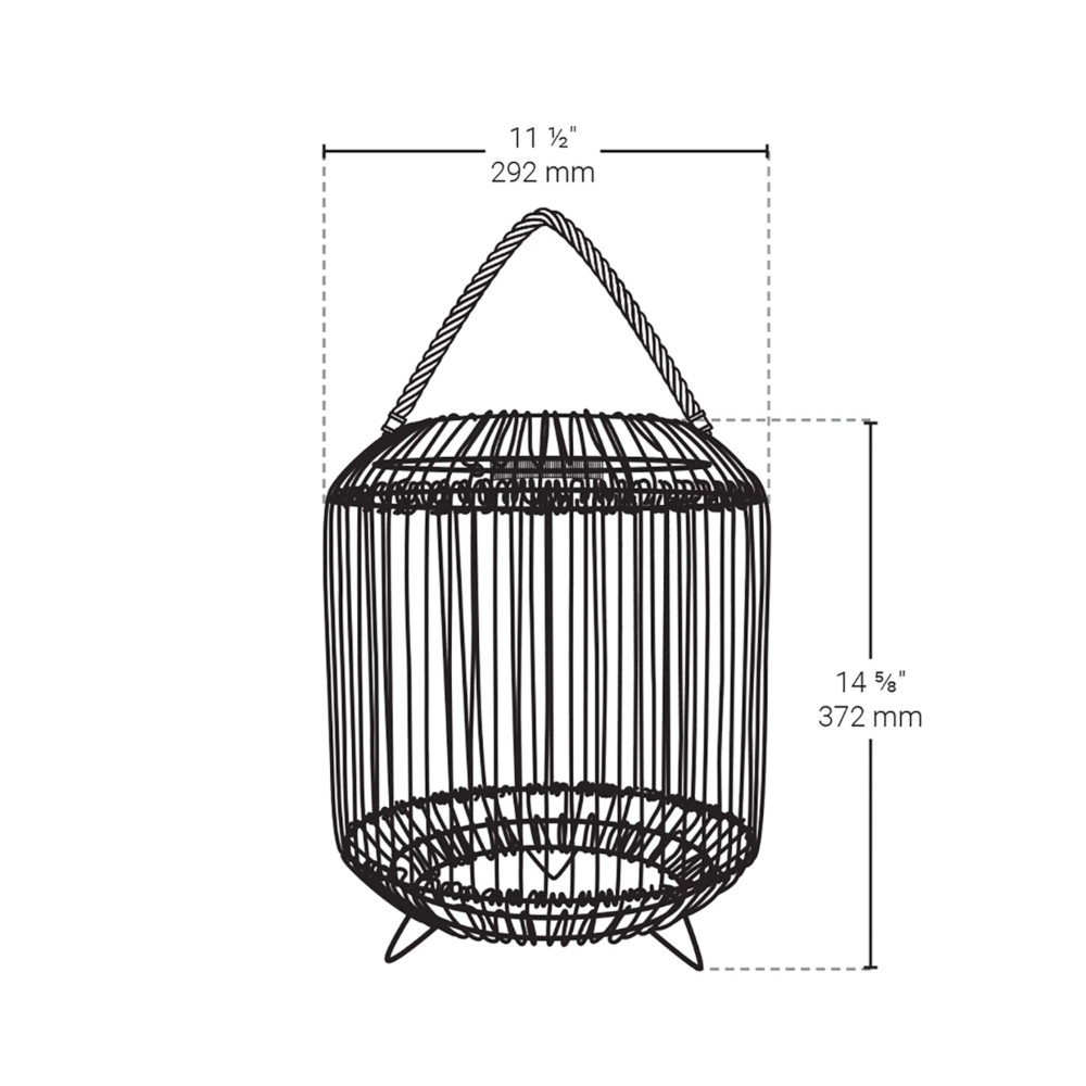 15'' TULUM SOLAR LED LIGHT