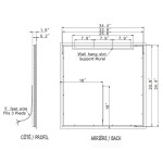 HARMONY LED MIRROR 36X36 30K