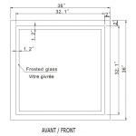 HARMONY LED MIRROR 36X36 60K