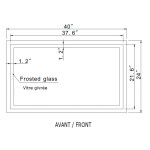 HARMONY LED MIRROR 40X24 60K