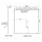 HARMONY LED MIRROR 40X40 30K