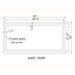 HARMONY LED MIRROR 48X24 60K
