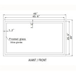 HARMONY LED MIRROR 48X28 30K