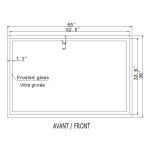HARMONY LED MIRROR 60X28 30K