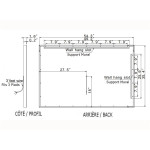 HARMONY LED MIRROR 60X28 30K