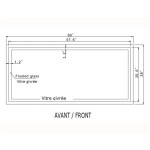 HARMONY LED MIRROR 60X28 60K