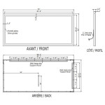 HARMONY LED MIRROR 70X32 30K