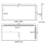 HARMONY LED MIRROR 100X45 30K