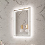 FROSTED HARMONY BACKLIT LED MIRROR 24X36 30K