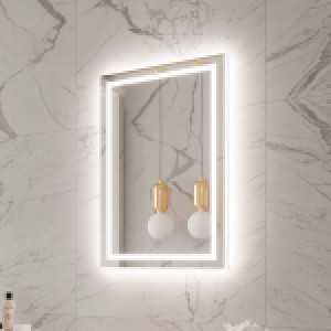 FROSTED HARMONY BACKLIT LED MIRROR 24X36 30K