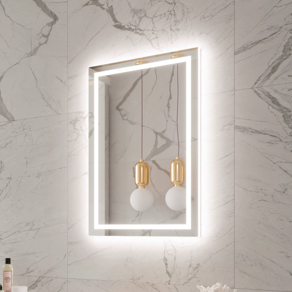 FROSTED HARMONY BACKLIT LED MIRROR 24X36 60K