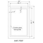 FROSTED HARMONY BACKLIT LED MIRROR 24X36 60K