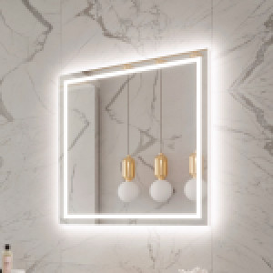 FROSTED HARMONY BACKLIT LED MIRROR 36X36 60K