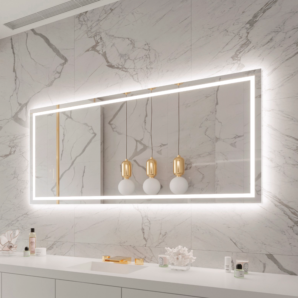 FROSTED HARMONY BACKLIT LED MIRROR 70X32 30K