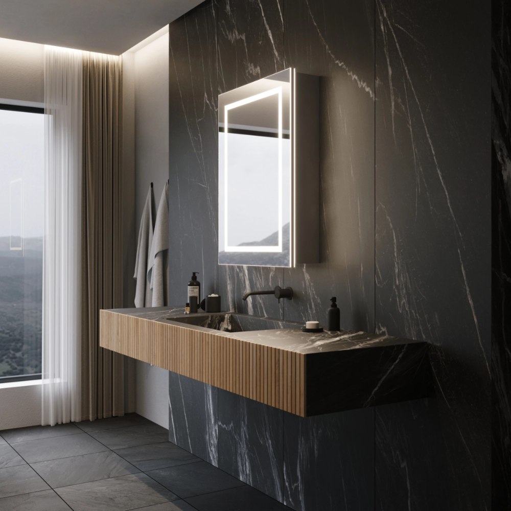 HARMONY CABINET LED MIRROR 24X32 60K