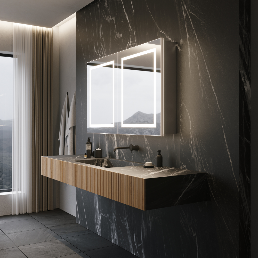 HARMONY CABINET LED MIRROR 48X28 30K