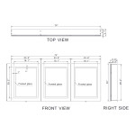HARMONY CABINET LED MIRROR 72X30 60K