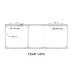 HARMONY CABINET LED MIRROR 72X30 60K